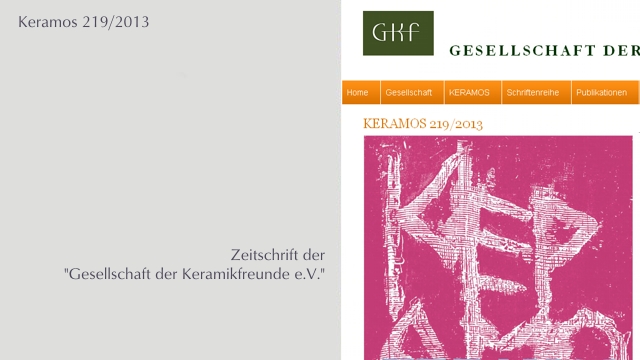 Artikel in “KERAMOS”